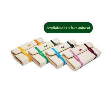 Character The 5-Piece Tool Set for Home, Compact & Portable Tool Kit in a Natural Canvas Storage Bag, with Hammer, Screwdriver, Wrench and Pliers, Wine (Red)