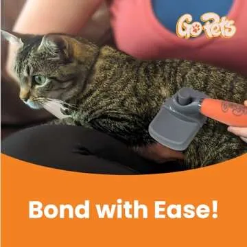 GoPets Self-Cleaning Slicker Brush for Effortless Grooming