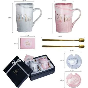 Mrs and Mrs Coffee Mugs for Lesbian Couples