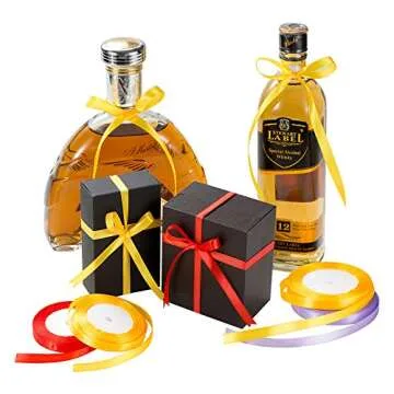 20 Colors 100 Yard Satin Ribbon Fabric Ribbon Silk Ribbon Embellish Ribbon Rolls, 2/5" Wide 5 Yard/Roll, Ribbons Perfect for Crafts, Hair Bows, Gift Wrapping, Wedding Party Decoration and More