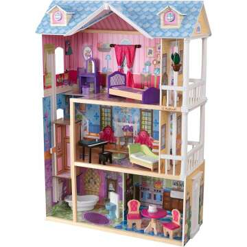 KidKraft Dreamy Wooden Dollhouse with Elevator & Lights