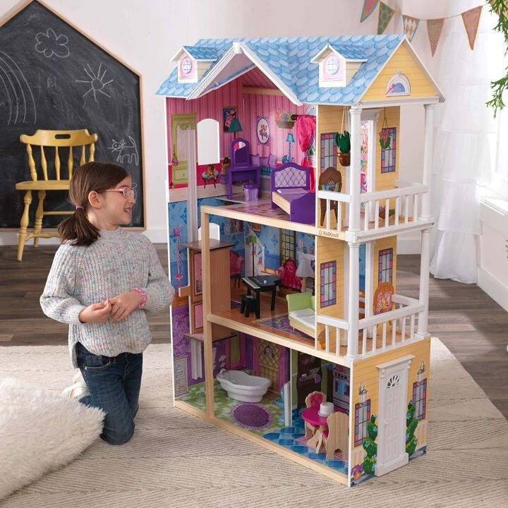 KidKraft Dreamy Wooden Dollhouse with Elevator & Lights