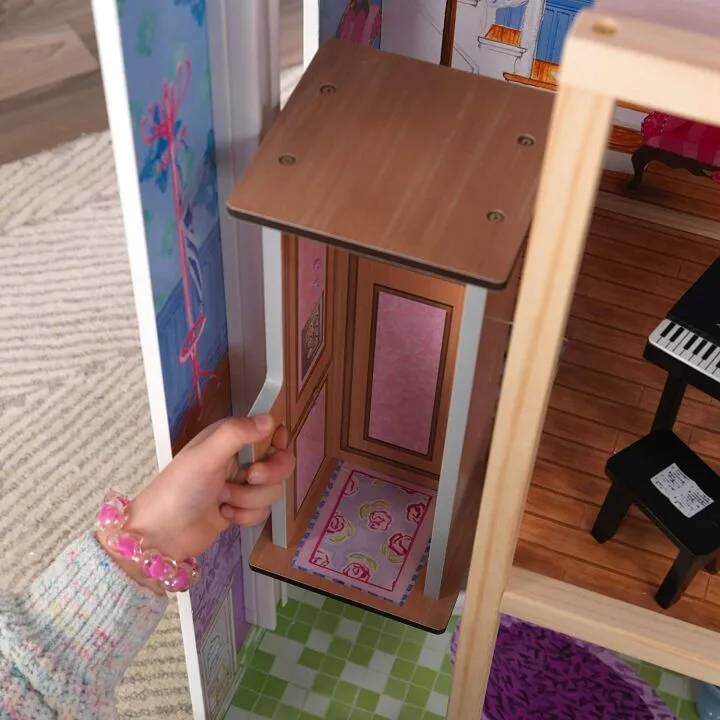 KidKraft Dreamy Wooden Dollhouse with Elevator & Lights