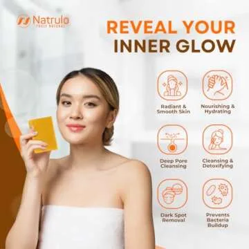 Turmeric Soap Bar for Face & Body – Natural Turmeric Skin Brightening Soap for Dark Spots, Intimate Areas, Underarms – Turmeric Face Wash Reduces Acne, Scars & Cleanses Skin – Made in USA