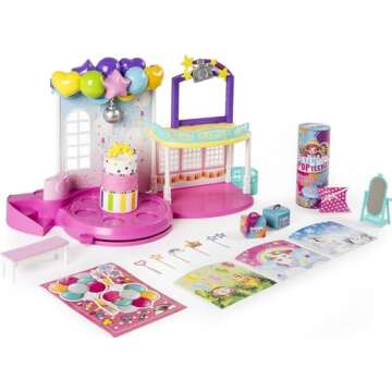 Party Popteenies - Poptastic Party Playset with Confetti, Exclusive Collectible Mini Doll and Access...