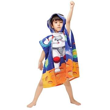 Soft Cotton Hooded Towel for Kids 2-6 Years
