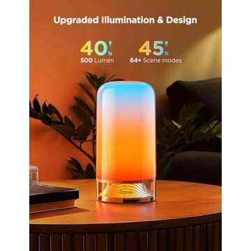 Govee RGBIC Floor Lamp, LED Corner Lamp Bundle with RGBIC Smart Table Lamp 2, Touch Bedside Lamps Work with Matter, Alexa