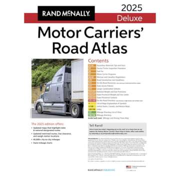 Rand McNally 2024 Deluxe Motor Carriers Truckers Road Atlas Spiral/Laminated