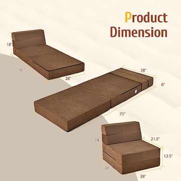 Giantex Convertible Sofa Bed for Modern Living Spaces