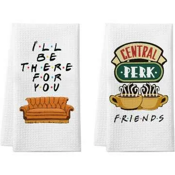 Friends TV Show Kitchen Towels - Cute 2 Pack Gift