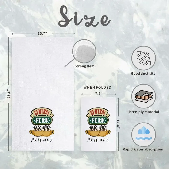 Friends TV Show Kitchen Towels - Cute 2 Pack Gift