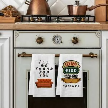 Friends TV Show Kitchen Towels - Cute 2 Pack Gift