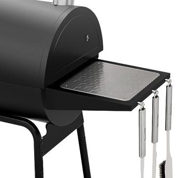 Royal Gourmet 30-Inch Charcoal Grill with Offset Smoker