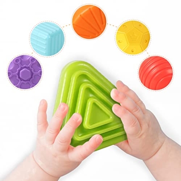 Aprilwolf Montessori Shape Sorting Cube for Toddlers 12-18 Months