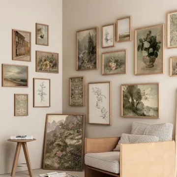 ANERZA Vintage Wall Art Decor Set for Home Aesthetic