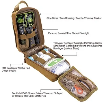 EVERLIT 250 PCS First Aid Survival Kit for Adventures
