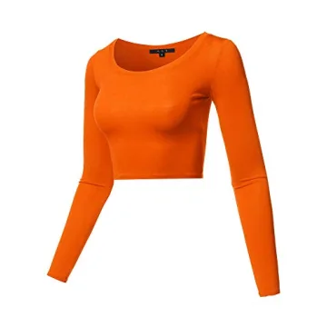 Stylish Stretchable Long Sleeve Crop Top - Perfect Fit