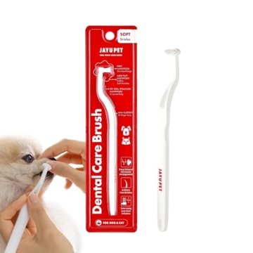 JAYU PET Dental Care Brush - Soft Bristles for Cats & Small Dogs