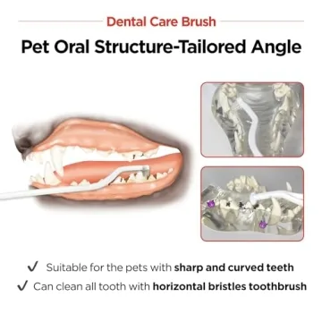 JAYU PET Dental Care Brush for Cats and Small Dogs