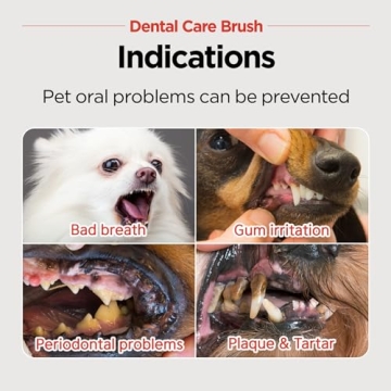 JAYU PET Dental Care Brush for Cats and Small Dogs