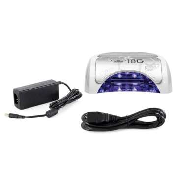 Gelish 18G Classic Light Bundles - Professional Nail Curing Lamp for Home or Salon Use, Quick-Dry LED/UV Light for Long-Lasting Gel (18G Classic Light)