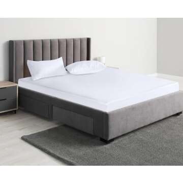 Utopia Bedding Waterproof Mattress Protector Queen Size, Premium Terry Mattress Cover 200 GSM, Breathable, Fitted Style with Stretchable Pockets (White)