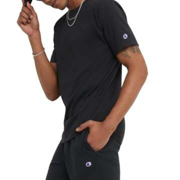Champion Men's Classic Jersey Tee Shirt - Ultimate Comfort