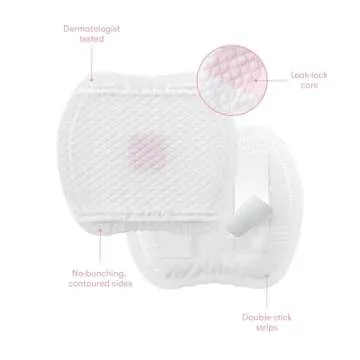 Frida Mom Nursing Pads, Disposable Nursing Pads with Ultra Absorbency, and Soft Texture, Breastfeeding Essentials, 60ct