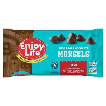 Enjoy Life Baking Dark Chocolate Morsels - Vegan, Gluten Free, 9 oz