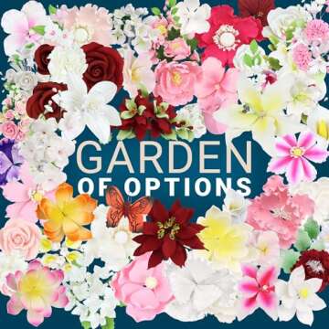 O'Creme Edible Gumpaste Peony Flower Set for Cakes