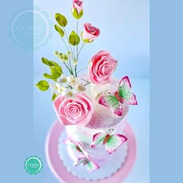 O'Creme Edible Gumpaste Peony Flower Set for Cakes