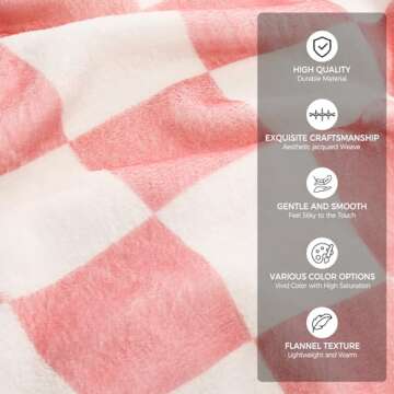 NOWWISH Travel Blanket - 2 in 1 Airplane Blanket Pillow