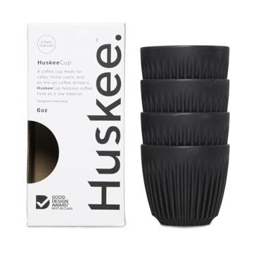 Eco-Friendly HuskeeCup 4-Pack - Stylish & Functional