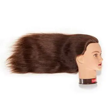 24-26" Human Hair Mannequin Head for Cosmetology Training