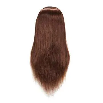24-26" Human Hair Mannequin Head for Cosmetology Training