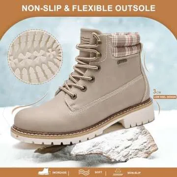 Kkyc Women's Waterproof Hiking Boots - Stylish Comfort