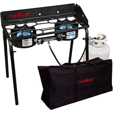 Camp Chef Explorer 2-Burner Stove (EX60LW) and Carry Bag (CB60UNV) - Bundle (2-Burner Stove & Carry Bag)