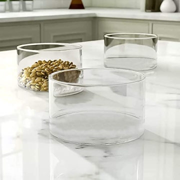 Large Glass Salad Bowl - Elegant & Functional Serving Dish