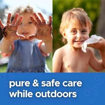 100% Water Baby Wipes Unscented - Chemical Free and Hypoallergenic - Ultra-Soft Cotton for Sensitive Skin - Individually Wrapped and Travel Size - Newborn Essentials Must Haves - 110 ct