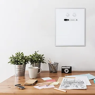 Amazon Basics Magnetic Dry Erase Whiteboard 11x14 with Marker