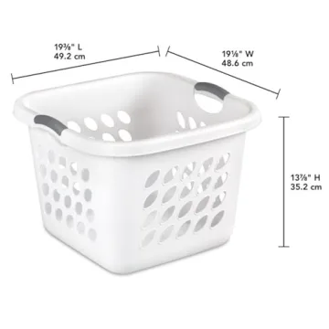 Sterilite 14 Gallon Laundry Basket with Gripped Handles