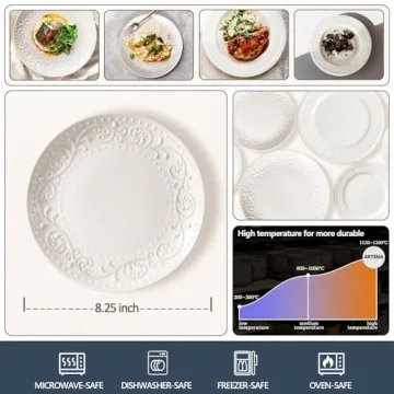 Stylish Artena Ceramic Salad Plates for Entertaining