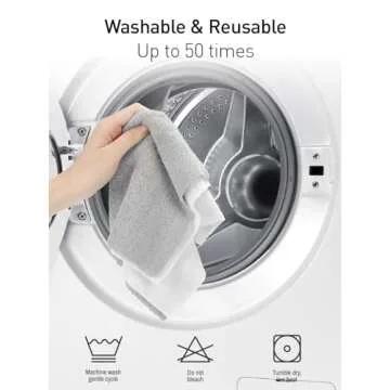 Fantasticlean Microfiber Cleaning Cloth Roll -40 Pack, Tear Away Microfiber Towels, 12" x 12", Reusable, Washable, Scratch Free, Ultra Absorbent Dish Rags for Car, Home, Garage or Shop (White)