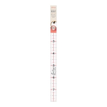 Sew Easy 8x0.5” Quilting Ruler for Precision Sewing