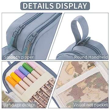 EASTHILL Pencil Case for Teen Girls - Stylish & Durable