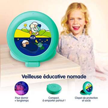 Claessens' Kids Kid'Sleep Globetrotter Travel Kids Sleep Trainer, Aqua