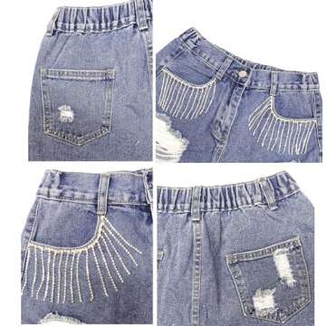 Shop Stylish SPSHODOW Ripped Denim Shorts for Women