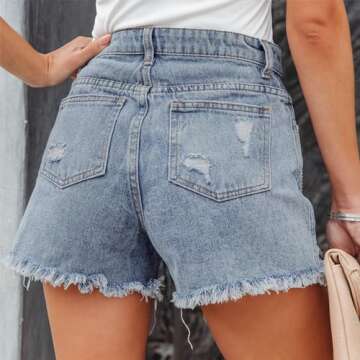 Shop Stylish SPSHODOW Ripped Denim Shorts for Women