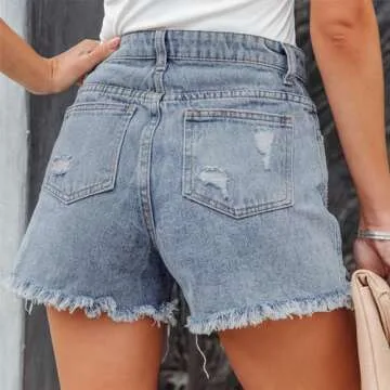 Shop Stylish SPSHODOW Ripped Denim Shorts for Women