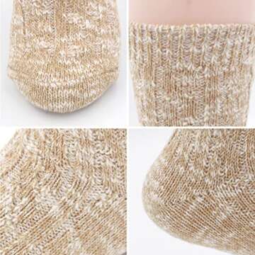 Warm Winter Socks for Women - 6 Cozy Cotton Pairs